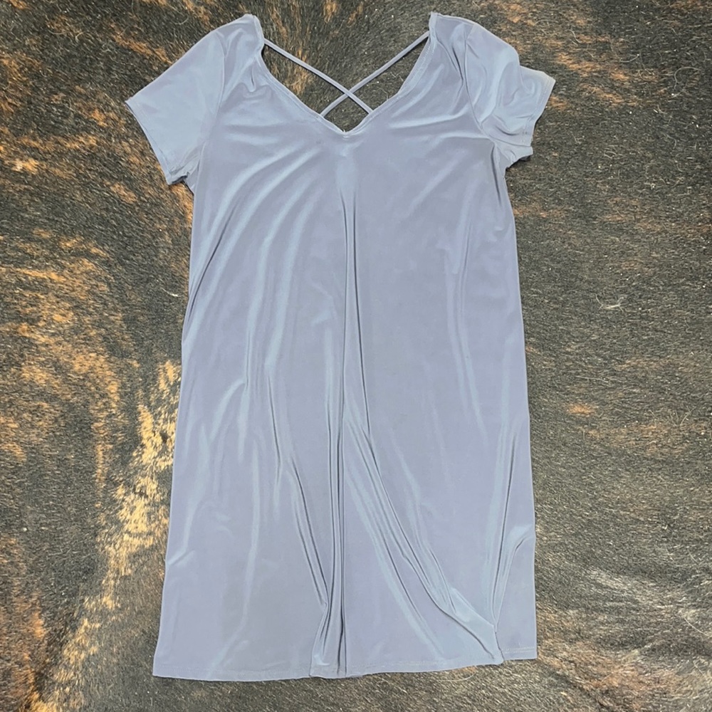 Knee high grey dress